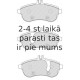 Bremžu uzliku kompl., Disku bremzes FERODO FDB1978
