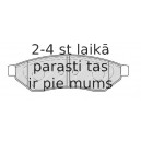 Bremžu uzliku kompl., Disku bremzes FERODO FDB1986