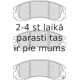 Bremžu uzliku kompl., Disku bremzes FERODO FDB1993