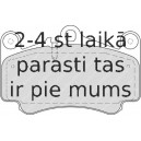 Bremžu uzliku kompl., Disku bremzes FERODO FDB1998