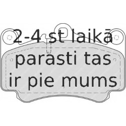 Bremžu uzliku kompl., Disku bremzes FERODO FDB1998