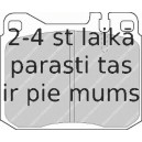 Bremžu uzliku kompl., Disku bremzes FERODO FDB243