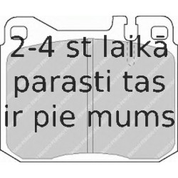 Bremžu uzliku kompl., Disku bremzes FERODO FDB243