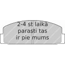 Bremžu uzliku kompl., Disku bremzes FERODO FDB252