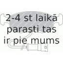 Bremžu uzliku kompl., Disku bremzes FERODO FDB276