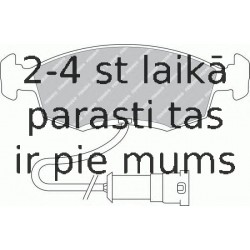 Bremžu uzliku kompl., Disku bremzes FERODO FDB276