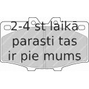 Bremžu uzliku kompl., Disku bremzes FERODO FDB288