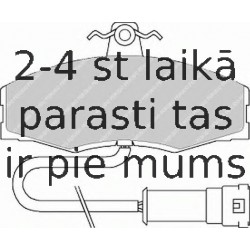 Bremžu uzliku kompl., Disku bremzes FERODO FDB289