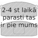 Bremžu uzliku kompl., Disku bremzes FERODO FDB294