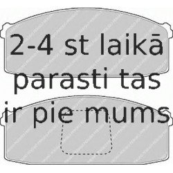 Bremžu uzliku kompl., Disku bremzes FERODO FDB294