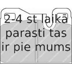 Bremžu uzliku kompl., Disku bremzes FERODO FDB330