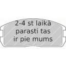 Bremžu uzliku kompl., Disku bremzes FERODO FDB357