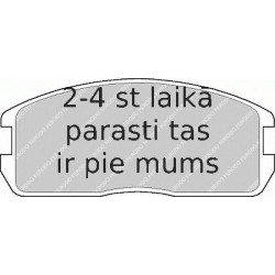 Bremžu uzliku kompl., Disku bremzes FERODO FDB357