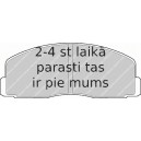 Bremžu uzliku kompl., Disku bremzes FERODO FDB368