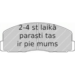 Bremžu uzliku kompl., Disku bremzes FERODO FDB368