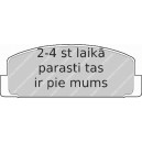 Bremžu uzliku kompl., Disku bremzes FERODO FDB372