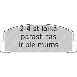 Bremžu uzliku kompl., Disku bremzes FERODO FDB372