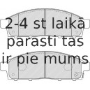 Bremžu uzliku kompl., Disku bremzes FERODO FDB4023