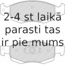 Bremžu uzliku kompl., Disku bremzes FERODO FDB4035