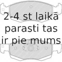 Bremžu uzliku kompl., Disku bremzes FERODO FDB4035
