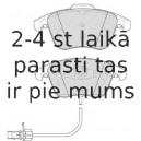 Bremžu uzliku kompl., Disku bremzes FERODO FDB4045