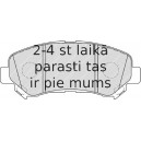 Bremžu uzliku kompl., Disku bremzes FERODO FDB4051