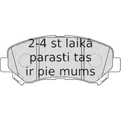 Bremžu uzliku kompl., Disku bremzes FERODO FDB4051
