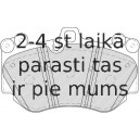 Bremžu uzliku kompl., Disku bremzes FERODO FDB4056