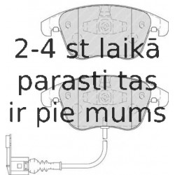 Bremžu uzliku kompl., Disku bremzes FERODO FDB4057