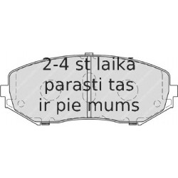 Bremžu uzliku kompl., Disku bremzes FERODO FDB4060