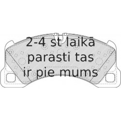 Bremžu uzliku kompl., Disku bremzes FERODO FDB4064