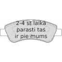 Bremžu uzliku kompl., Disku bremzes FERODO FDB4066