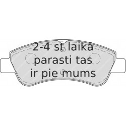 Bremžu uzliku kompl., Disku bremzes FERODO FDB4066