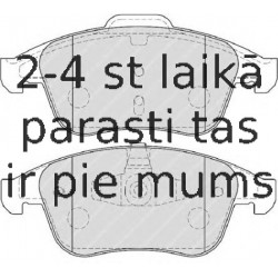 Bremžu uzliku kompl., Disku bremzes FERODO FDB4068