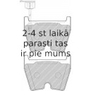 Bremžu uzliku kompl., Disku bremzes FERODO FDB4165