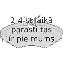 Bremžu uzliku kompl., Disku bremzes FERODO FDB4176