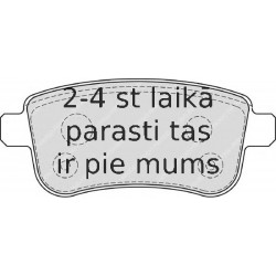 Bremžu uzliku kompl., Disku bremzes FERODO FDB4182