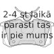 Bremžu uzliku kompl., Disku bremzes FERODO FDB4183