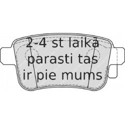 Комплект тормозных колодок, дисковый тормоз FERODO FDB4186