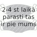 Комплект тормозных колодок, дисковый тормоз FERODO FDB419
