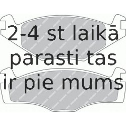 Комплект тормозных колодок, дисковый тормоз FERODO FDB419