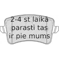 Bremžu uzliku kompl., Disku bremzes FERODO FDB4190