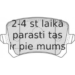 Bremžu uzliku kompl., Disku bremzes FERODO FDB4192