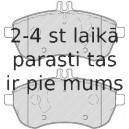 Bremžu uzliku kompl., Disku bremzes FERODO FDB4199