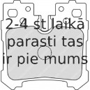 Bremžu uzliku kompl., Disku bremzes FERODO FDB4210