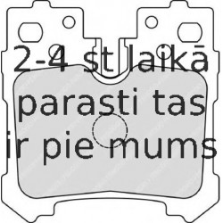 Bremžu uzliku kompl., Disku bremzes FERODO FDB4210