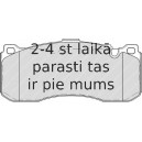 Bremžu uzliku kompl., Disku bremzes FERODO FDB4218