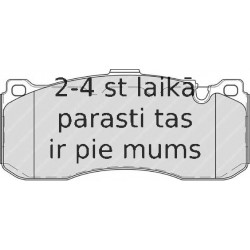 Bremžu uzliku kompl., Disku bremzes FERODO FDB4218