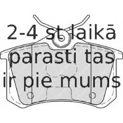 Bremžu uzliku kompl., Disku bremzes FERODO FDB4222