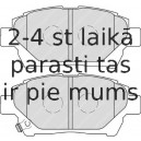 Bremžu uzliku kompl., Disku bremzes FERODO FDB4236